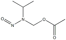 Acetic acid (isopropylnitrosoamino)methyl ester Struktur