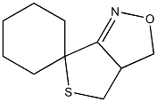 3a,4-Dihydrospiro[3H,6H-1-aza-2-oxa-5-thiapentalene-6,1'-cyclohexane] Struktur