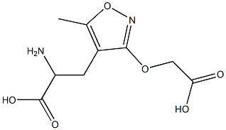 3-[3-(Carboxymethoxy)-5-methylisoxazole-4-yl]-2-aminopropanoic acid Struktur