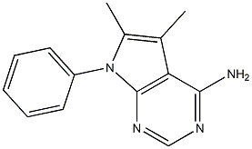 4-Amino-5,6-dimethyl-7-phenyl-7H-pyrrolo[2,3-d]pyrimidine Struktur