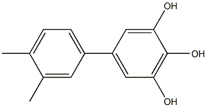 5-(3,4-Dimethylphenyl)-1,2,3-benzenetriol Struktur