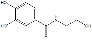 3,4-Dihydroxy-N-(2-hydroxyethyl)benzamide Struktur