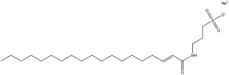 3-(2-Nonadecenoylamino)-1-propanesulfonic acid sodium salt Struktur