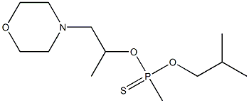 Methylphosphonothioic acid O-isobutyl O-(1-methyl-2-morpholinoethyl) ester Struktur