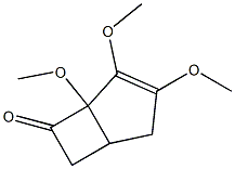 1,2,3-Trimethoxybicyclo[3.2.0]hept-2-en-7-one Struktur