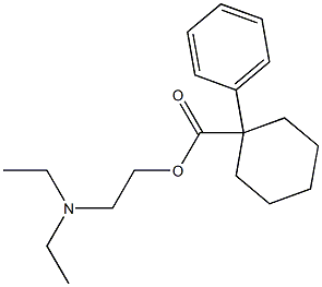 1-Phenylcyclohexanecarboxylic acid 2-(diethylamino)ethyl ester Struktur