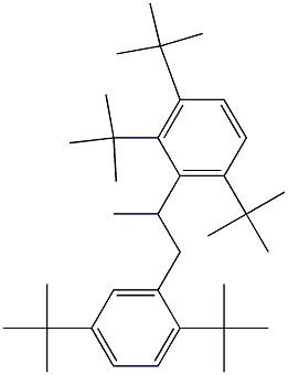 2-(2,3,6-Tri-tert-butylphenyl)-1-(2,5-di-tert-butylphenyl)propane Struktur