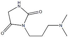 3-[3-(Dimethylamino)propyl]imidazolidine-2,4-dione Struktur