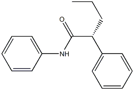 [R,(-)]-2,N-Diphenylvaleramide Struktur