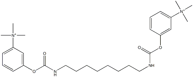 3,3'-[1,8-Octanediylbis[(iminocarbonyl)oxy]]bis(N,N,N-trimethylbenzenaminium) Struktur