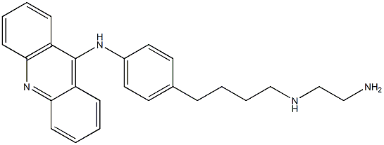 9-[4-[4-(2-Aminoethylamino)butyl]phenylamino]acridine Struktur