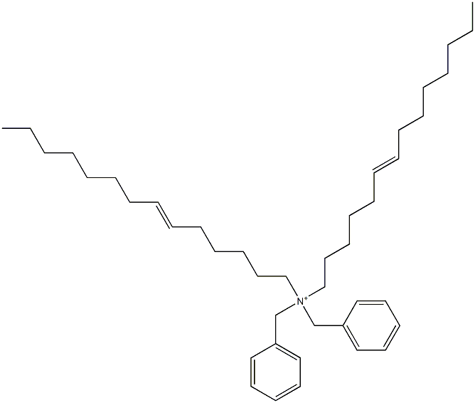 Di(6-tetradecenyl)dibenzylaminium Struktur