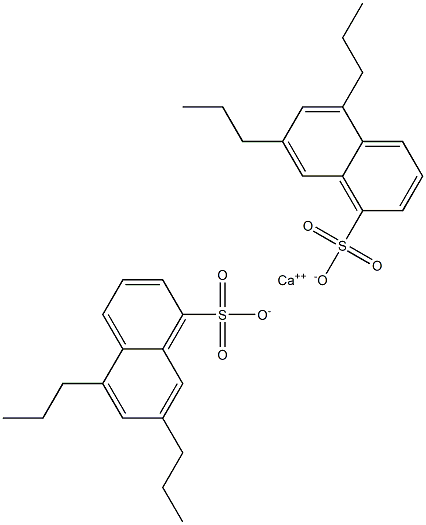 Bis(5,7-dipropyl-1-naphthalenesulfonic acid)calcium salt Struktur