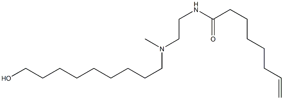 N-[2-[N-(9-Hydroxynonyl)-N-methylamino]ethyl]-7-octenamide Struktur