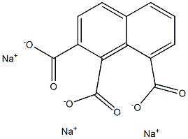 1,2,8-Naphthalenetricarboxylic acid trisodium salt Struktur