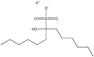 7-Hydroxytridecane-7-sulfonic acid potassium salt Struktur