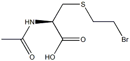 N-Acetyl-3-[(2-bromoethyl)thio]alanine Struktur