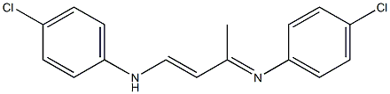 1-(4-Chlorophenylamino)-3-(4-chlorophenylimino)-1-butene Struktur