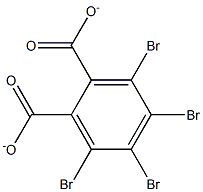 (3,4,5,6-Tetrabromo-1,2-benzenedicarboxylic acid)dianion Struktur