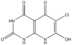 6-Chloro-7-hydroxypyrido[2,3-d]pyrimidine-2,4,5(1H,3H,8H)-trione Struktur