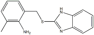 2-[[2-[Amino]-3-methylbenzyl]thio]-1H-benzimidazole Struktur