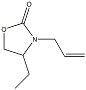 4-Ethyl-3-(2-propenyl)oxazolidin-2-one Struktur