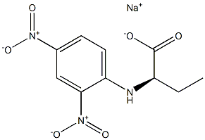 [R,(-)]-2-(2,4-Dinitroanilino)butyric acid sodium salt Struktur