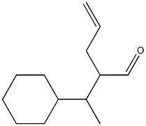 3-Cyclohexyl-2-(2-propenyl)butanal Struktur