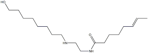 N-[2-[(8-Hydroxyoctyl)amino]ethyl]-6-octenamide Struktur