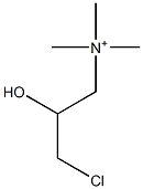 N-(3-Chloro-2-hydroxypropyl)trimethylaminium Struktur