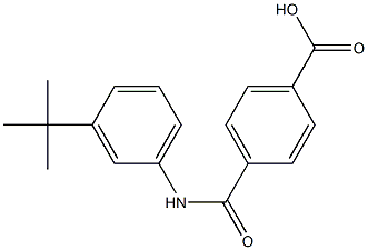 4-(3-tert-Butylphenylaminocarbonyl)benzoic acid Struktur