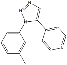 1-(3-Methylphenyl)-5-(4-pyridyl)-1H-1,2,3-triazole Struktur