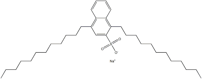 1,4-Didodecyl-2-naphthalenesulfonic acid sodium salt Struktur