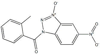 3-(2-Methylbenzoyl)-6-nitro-3H-benzotriazole 1-oxide Struktur