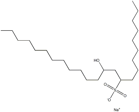 12-Hydroxytetracosane-10-sulfonic acid sodium salt Struktur