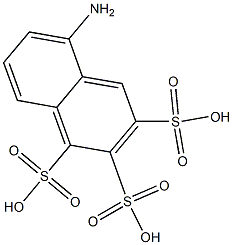 5-Amino-1,2,3-naphthalenetrisulfonic acid Struktur