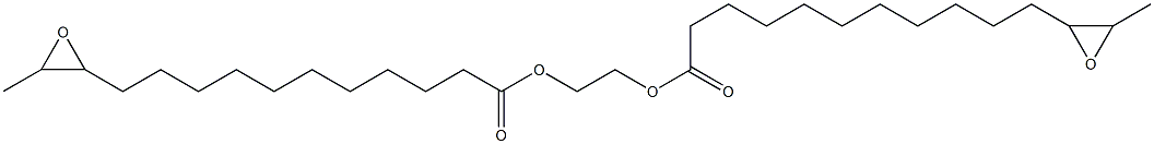 Bis(12,13-epoxymyristic acid)1,2-ethanediyl ester Struktur