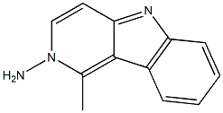 2-Amino-1-methyl-2H-pyrido[4,3-b]indole Struktur