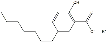 3-Heptyl-6-hydroxybenzoic acid potassium salt Struktur