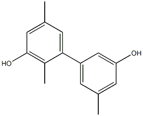 2,5,5'-Trimethyl-1,1'-biphenyl-3,3'-diol Struktur