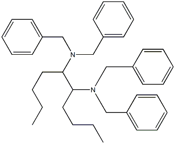 5,6-Bis(dibenzylamino)decane Struktur