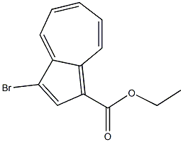 3-Bromoazulene-1-carboxylic acid ethyl ester Struktur