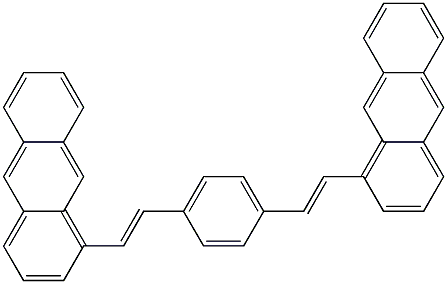 1,1'-[p-Phenylenebis[(E)-ethene-2,1-diyl]]bisanthracene Struktur