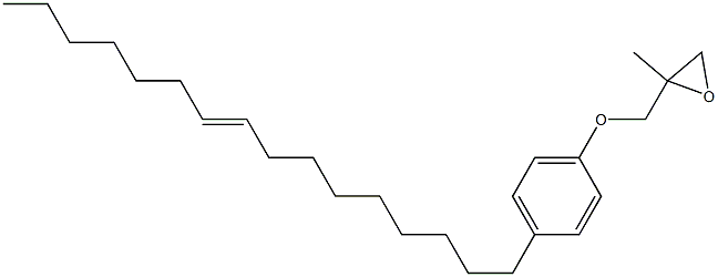 4-(9-Hexadecenyl)phenyl 2-methylglycidyl ether Struktur