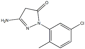 3-Amino-1-(3-chloro-6-methylphenyl)-5(4H)-pyrazolone Struktur