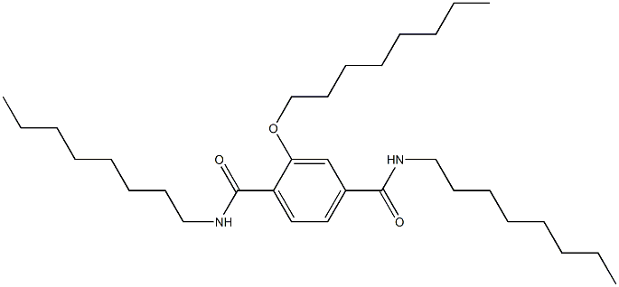 2-(Octyloxy)-N,N'-dioctylterephthalamide Struktur