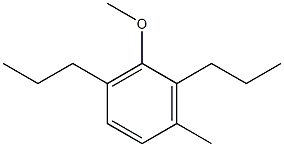 1-Methoxy-3-methyl-2,6-dipropylbenzene Struktur