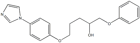 1-[2-[4-(1H-Imidazol-1-yl)phenoxy]ethyl]-3-phenoxy-2-propanol Struktur