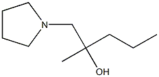 2-Methyl-1-(pyrrolidin-1-yl)pentan-2-ol Struktur