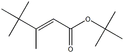 (E)-3,4,4-Trimethyl-2-pentenoic acid tert-butyl ester Struktur